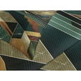 thumbnail image 4 of Ambesonne Mid Century Modern Quilted Bedspread Set 3 Pcs, Lake Mountains, King Size, Ginger Dark Teal, 4 of 5