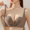 thumbnail image 2 of cfhntfmh Soutiens-Gorge Push-Up pour Femmes Mode Col en V Bretelles Réglables Soutiens-Gorge Sans Fil Confort Doux Soutien Quotidien, 2 of 7