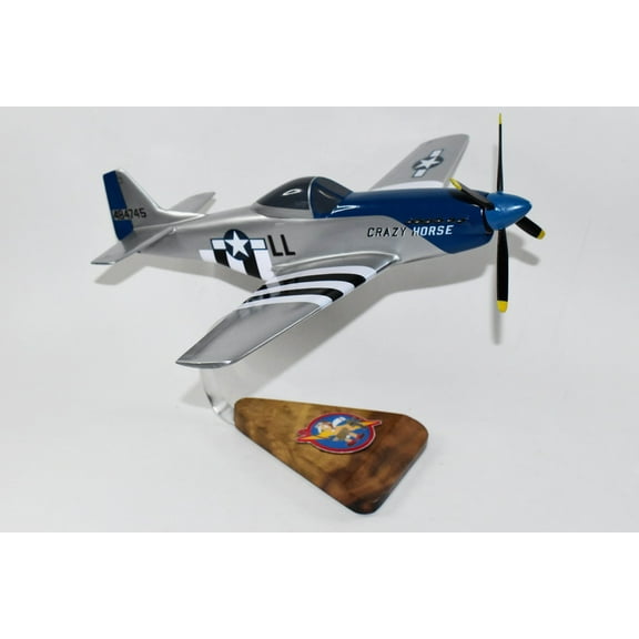 Crazy Horse P-51 Model, Mahogany, 1/25 (15"X18") Scale, WWII, North American