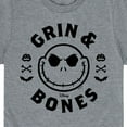 thumbnail image 3 of The Nightmare Before Christmas - Grin And Bones - Youth Short Sleeve Graphic T-Shirt, 3 of 5