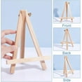 thumbnail image 4 of Foldable Wood Triangle Easel for Painting Arts and Crafts Light Yellow 20x14x3.2cm, 4 of 8