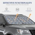 thumbnail image 2 of Lsque Tropical Sloth 2 PCS Windshield Sun Shade | CarFoldable Window Covers | Car Accessories Reflect UV for Universal Cars SUV Truck | Large, 2 of 7