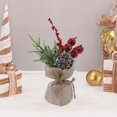 thumbnail image 6 of Sharprepublic Tabletop Artificial Christmas Tree Small Xmas Tree Mini Christmas Tree for Party Pinecone, 6 of 8