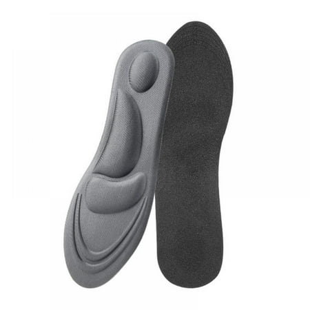 

Memory Foam Insoles for Men and Women Replacement Inserts for Sports Shoes Trainers Work and Walking Shoes 4D Comfort Cushioning Size: 3.5 - 11