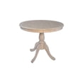 thumbnail image 3 of Carolina Classics Fairview Table de Salle à Manger Ronde à Piédestal de 36 Pouces en Blanc Délavé, 3 of 8