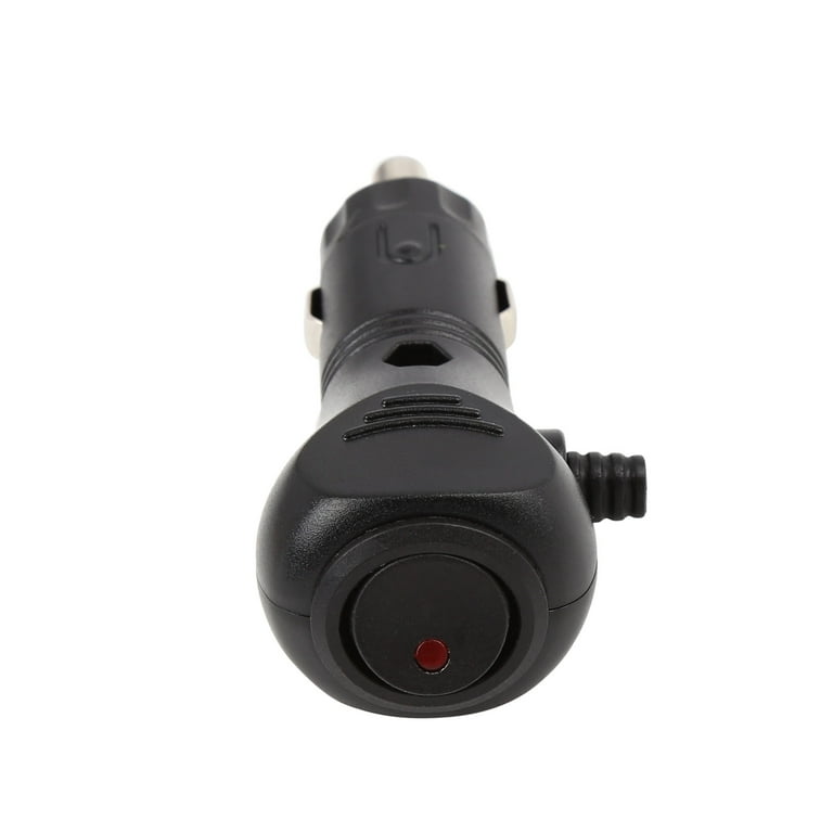 Waterproof Auto Motorcycle Boat Fused Cigarette Lighter Switch Power Socket Plug Connector DC 12V 24V with LED Indicator