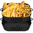 thumbnail image 1 of 2Pcs Air Friteuse Silicone Doublures Antiadhésif Air Friteuse Silicone Pot Réutilisables Friteuse à Air Chaud Plateau de Cuisson en Silicone pour Four Friteuse à Air Micro-Ondes, 1 of 10