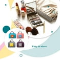 thumbnail image 4 of Injueey Bolsa de viaje de tela Oxford de gran capacidad con asa plegable, bolsos de mano, bolsas de almacenamiento resistentes al desgaste, para Almacenamiento y organización del hogar Gris oscuro Injueey HA077994-03, 4 of 6
