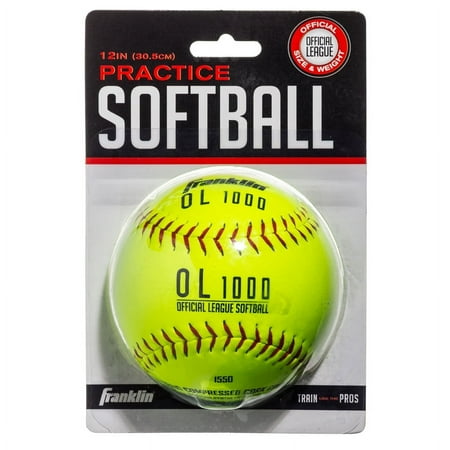 Franklin Sports 12\" Official League Softball - Official Size & Weight