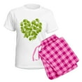 thumbnail image 5 of CafePress - Ginkgo Leaf Heart Women's Light Pajamas - Women's Short Sleeve Print T-Shirt and Pants Light Cotton Pajama Set, 5 of 7