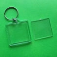 thumbnail image 4 of Acrylic Transparent Keychain Advertising QR Code Keychain Pendant Shoulder Photo Frame Photo Empty Shell Key Card - style ：Clothing type；, 4 of 5