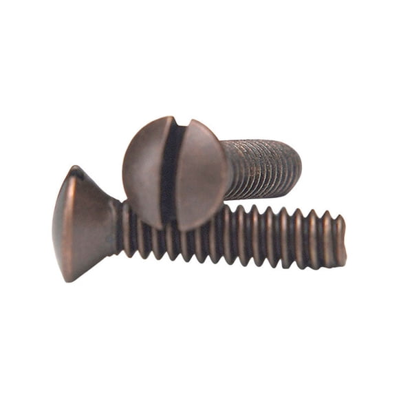 Tornillos para pared Amertac Nº 6 x 19 mm con cabeza ovalada ranurada en L