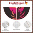 thumbnail image 3 of Daiia Flamingo And Palm Trees At Sunset Drawing Merry Christmas Tree Skirt , Xmas Large Lace-up Tree Skirt, Santa Snowflakes Rustic Home Decorations New Year Party Farmhouse Decor-48", 3 of 6