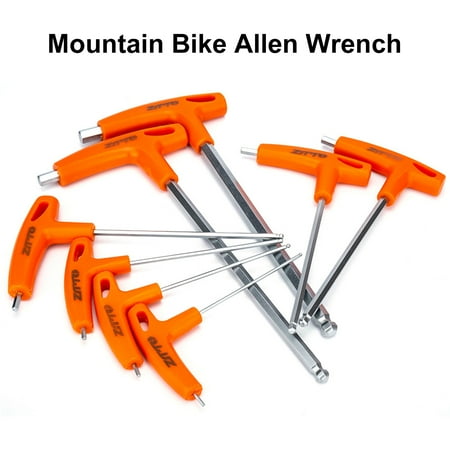 

Hesroicy Bike Hex Key High Hardness Rust-proof Corrosion Resistance Grip Comfortable T-Handle Design Repair Bike Alloy Steel Bicycle Hex Key Torque Wrench Bike Repair Gadget Bike Tool