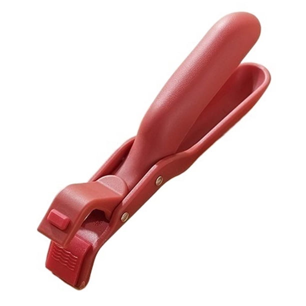 Pinza de agarre for platos calientes, cuenco antiescaldaduras y recuperador de platos con mandíbulas de silicona antideslizantes for cocina