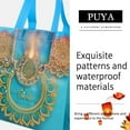 thumbnail image 6 of Diwali Non-Woven Gift Tote Bags Reusable Decorative with Diya & Mandala Patterns, Colorful Festival Party Favor Packaging Bags 4 Styles, 6 of 7
