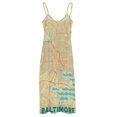 thumbnail image 6 of Baltimore Map Retro Sleeveless Dress Women's skirt african dresses for woman elegant party dresses for women Long dress, 6 of 6