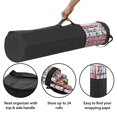 thumbnail image 3 of ProPik Wrapping Paper Storage Organizer Bag Store Up To 24 Rolls 40 Inch Heavy Duty Polyester plus PVC Clear Bag with Handles and Zippered Top for Gift Wrap and Ribbons (Black), 3 of 5