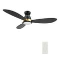 thumbnail image 3 of Carro York 52'', Smart Ceiling Fan with Remote, Light Kit Included Black Finish, 3 of 8