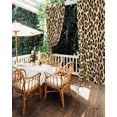 thumbnail image 5 of nqOlkjepod Outdoor Curtains for Patio Waterproof, Yellow Brown Leopard Outdoor Privacy Panels Grommet, Modern Abstract Art Blackout Outside Curtains for Porch/Cabana/Pergola/Gazebo 54"x84", 1 Panel, 5 of 8