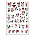 thumbnail image 1 of Nail Art Nails Sticker Red Bow Cute Minnie Mouse Mickey Mouse are so in Love Nail Sticker Salon Quality Nail Art Flower - Heart Hearts - LOVE with Ears, 1 of 1