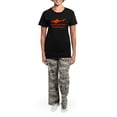 thumbnail image 4 of CafePress - Golden Shark Rule Women's Dark Pajamas - Women's Short Sleeve Print T-Shirt and Pants Dark Cotton Pajama Set, 4 of 7