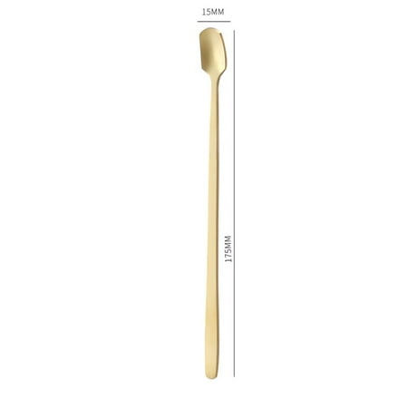 

5Pcs Kitchen Bar Tea Long Handle Stainless Steel Coffee Stirrers Milk Spoon Teaspoon