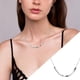 thumbnail image 3 of Collar cuadrado de plata 925 para mujer, collar para clavícula, diseño moderno, 3 of 7