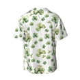 thumbnail image 2 of Easygdp St Patrick's Day3 Men's Casual Short-sleeved Shirt with Pocket and Button Suitable for Beach Vacation Leisure - 4X-Large, 2 of 7