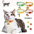 thumbnail image 2 of Vehomy 4Pcs Breakaway Cat Collars with Bells Kitten Collar Breakaway Friut Plaid Collar with Pineapple, Cherry, Lemon, Avocado Adjustable Collars for Female Girl Cats Male Boy Cats, 2 of 6