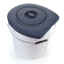 LAMIRO Portable Toilet Seat Camping Toilet Seat With Lids For Camping Emergencies And Standard Toilets