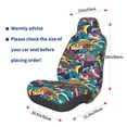 thumbnail image 2 of Lsque Colorful Carp Streamer Pattern Car Seat Covers for Front Seats , Waterproof Seat Covers for Cars, Sporty Front Seat Covers,Car Seat Cover Protector Front Seats, 2 of 5