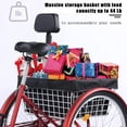 thumbnail image 3 of PRIJESSE 24" Adult Tricycle 7 Speed Size Cruise Bike 24 inch 3 Wheel Trikes Red, 3 of 5