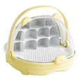 thumbnail image 4 of jinwen Silkworm Breeding Box Breathable Hole Transparent Portable Observation Cabin Yellow, 4 of 9