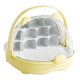 thumbnail image 4 of Caja de cría de gusanos de seda, caja de cría de mascotas, caja de crecimiento de gusanos de seda, transparente, portátil. Amarillo, 4 of 9