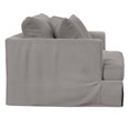 thumbnail image 4 of Newport Slipcover Only for 52" Chair & A Half w Ottoman Gray Performance Fabric, 4 of 4