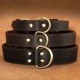 thumbnail image 3 of Pet Artist Durable Genuine Leather Pet Dog Collars Adjustable Metal Buckle and D-Ring for Medium Large Breeds, 3 of 9