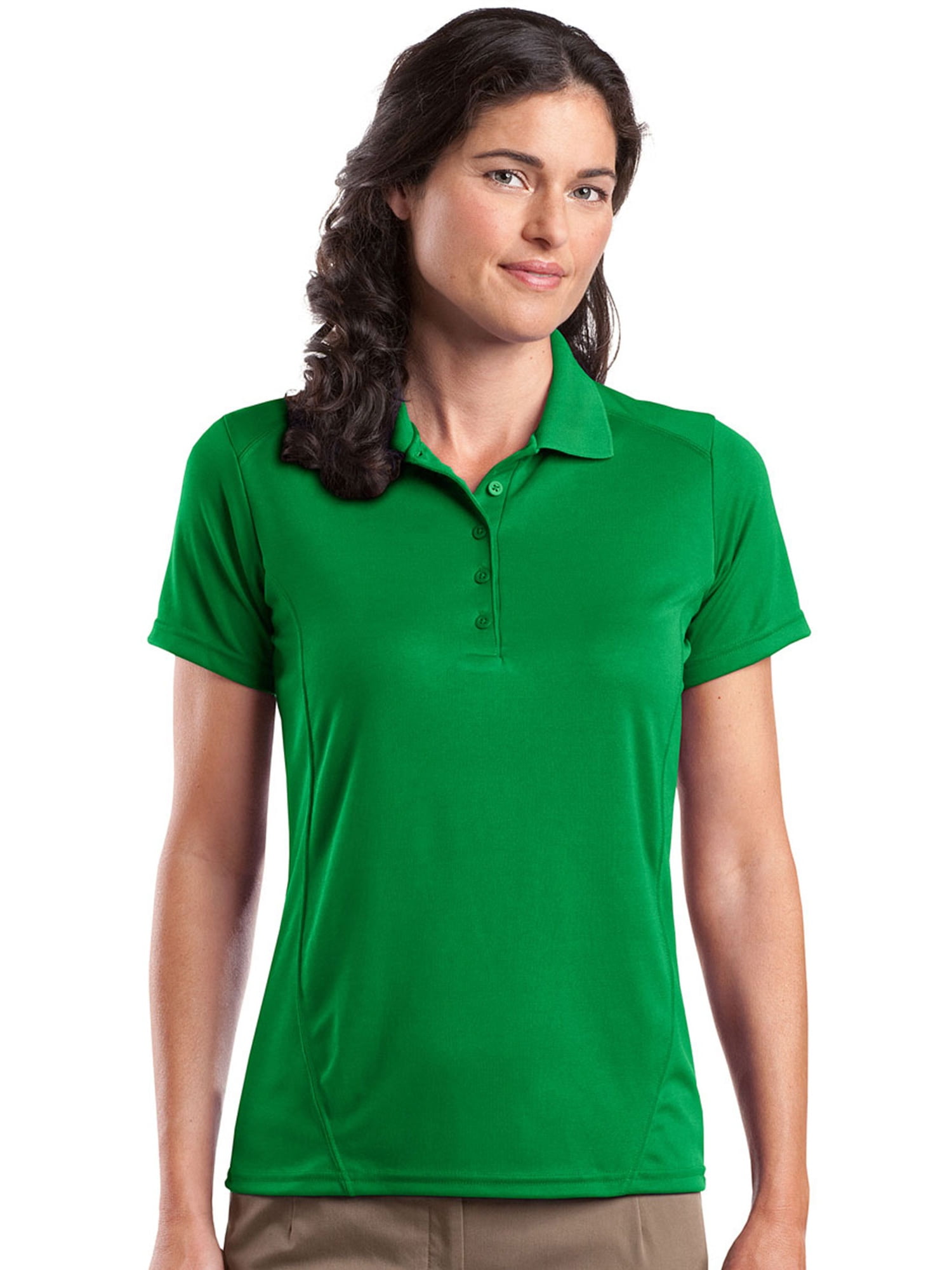 SportTek SportTek Women's 5Button Placket Knit Collar Polo Shirt