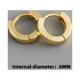thumbnail image 1 of Pendientes de oreja blancos s925 de círculo liso de varios tamaños con personalidad de Europa y Estados Unidos, pendientes de moda dorados para mujer, 1 of 6