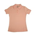 thumbnail image 2 of French Toast School Uniform Girls Short Sleeve Interlock Picot Polo Shirt, 35076 burgundy / 18, 2 of 7