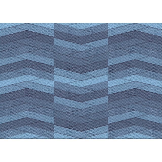 Ahgly Tapis Rectangulaire Lavable en Machine Intérieur Transitionnel Bleu Azur, 8 Pieds x 10 Pieds