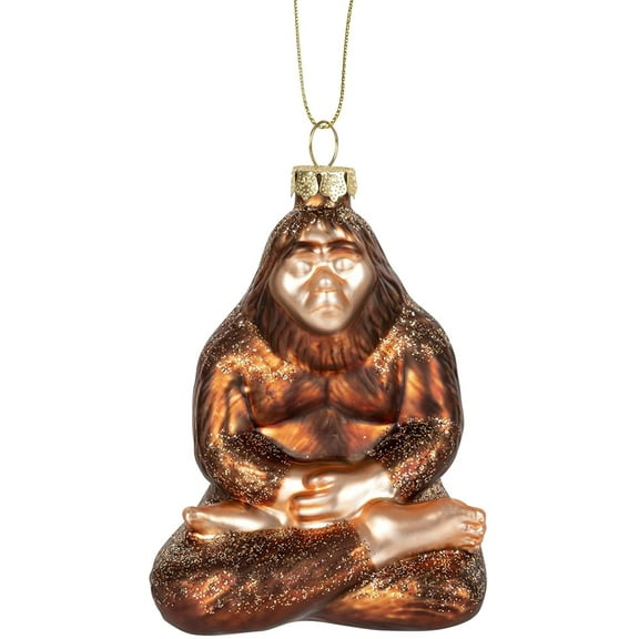 Archie McPhee Hand Blown Glass Enlightened Bigfoot Ornament