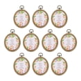 thumbnail image 1 of Uxcell 10 Piezas Aros de Bordado Ovalados Imitados de Madera de 3" x 2.4" para Manualidades de Bordado, 1 of 7