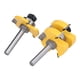 thumbnail image 4 of Tongue Groove Router Bit Set Adjustable T Shape 3 Teeth 8mm Shank Woodworking Milling Cutter, 4 of 5
