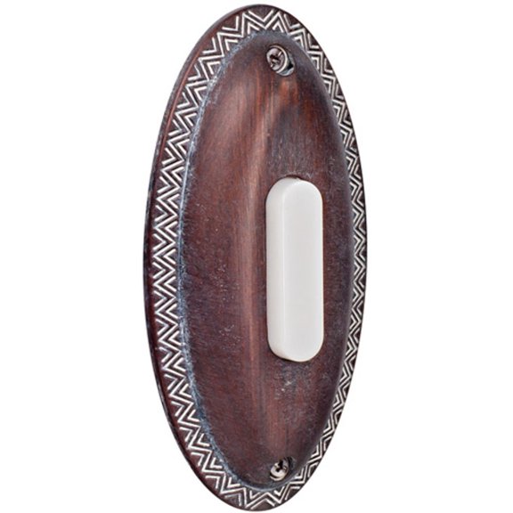Craftmade BSOVL-RB Designer Surface Oval Shaped Led Pushbutton - Black