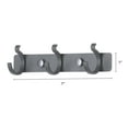thumbnail image 2 of Unique Bargains 1 Pack Coat Rack Wall Mount Metal Coat Hook for Hanging with 3 Hooks Gray, 2 of 7