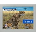 thumbnail image 2 of ArtToFrames 15x11.2 Inch - 28.5x38 CM Silver Puzzle Frame for 100 piece Puzzles.2.00 Inch Custom MDF Puzzle Frames, Stainless Steel - Comes with Regular Glass, 2 of 6