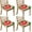 Summer Watermelon-3, variant on Summer Watermelon Seat Covers for Dining Room Chairs Set Of 4,Stretch Printed Washable Chair Seat Cover with Elastic Ties and Button,Removable Waterproof Couch Cushion Covers