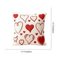 thumbnail image 3 of Valentines Day Heart Decorative Throw Pillow Cover, Romantic Gift for Couples, Sofa Couch Cushion Cover, Festival Home Decor for Bedroom and Living Room, 3 of 6