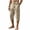Khaki, variant on HOMADLES Men's Capri Cargo Pants Loose Fit Elastic Waist Breathable Workout Pants Outdoor Hiking Running Pants Army Green Size L